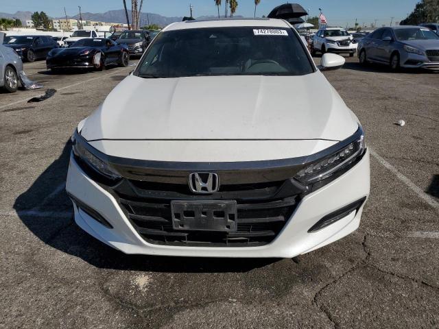 1HGCV2F31KA019439 - 2019 HONDA ACCORD SPORT WHITE photo 5