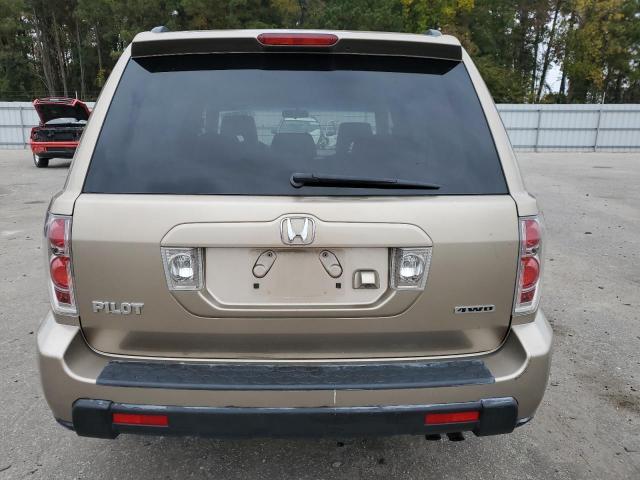 2HKYF18767H507068 - 2007 HONDA PILOT EXL GOLD photo 6