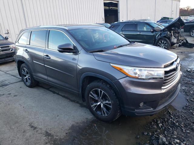 5TDJKRFH5GS287049 - 2016 TOYOTA HIGHLANDER XLE GRAY photo 4