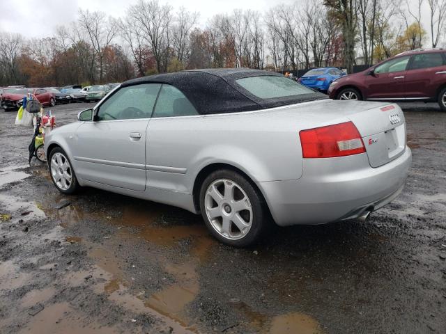 WUARL48H35K900339 - 2005 AUDI S4 QUATTRO CABRIOLET SILVER photo 2