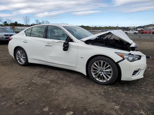 JN1EV7AR3KM557660 - 2019 INFINITI Q50 LUXE WHITE photo 4