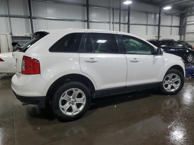 2FMDK4JC8DBE35845 - 2013 FORD EDGE SEL WHITE photo 3