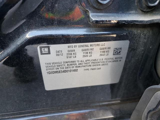 1G6DM5E34D0101492 - 2013 CADILLAC CTS PERFORMANCE COLLECTION Чорний фото 13