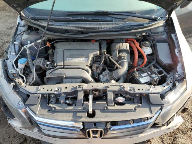 JHMFB4F31CS003283 - 2012 HONDA CIVIC HYBRID L GRAY photo 11