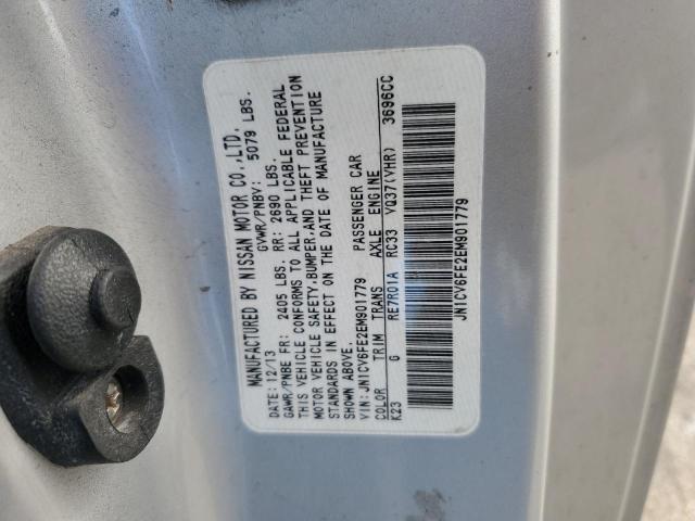 JN1CV6FE2EM901779 - 2014 INFINITI Q60 BASE SILVER photo 12