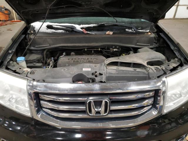 5FNYF4H66EB040058 - 2014 HONDA PILOT EXL BLACK photo 11