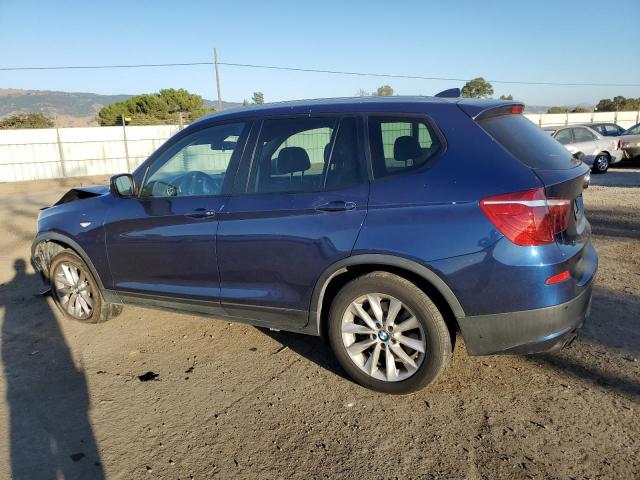 5UXWX9C57D0A25020 - 2013 BMW X3 XDRIVE28I BLUE photo 2