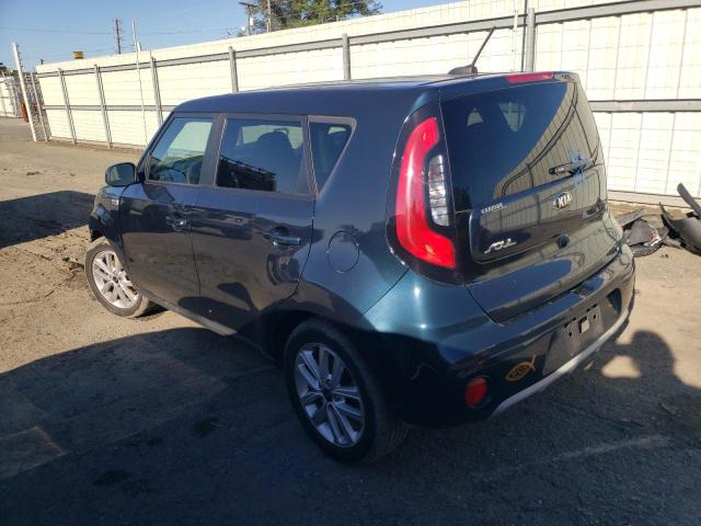 KNDJP3A59K7699313 - 2019 KIA SOUL + BLUE photo 2