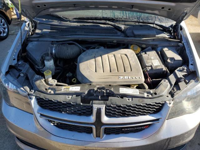 2C4RDGEG4JR200347 - 2018 DODGE GRAND CARA GT SILVER photo 12