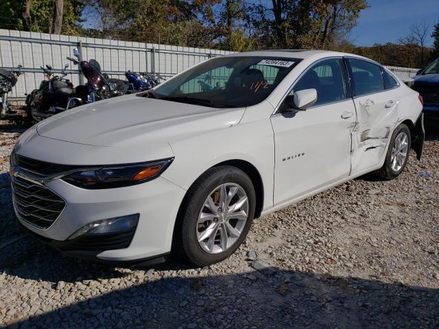 1G1ZD5ST2LF010619 - 2020 CHEVROLET MALIBU LT WHITE photo 1