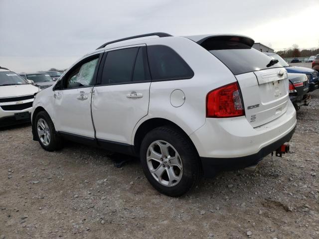 2FMDK3JC3DBA72347 - 2013 FORD EDGE SEL WHITE photo 2