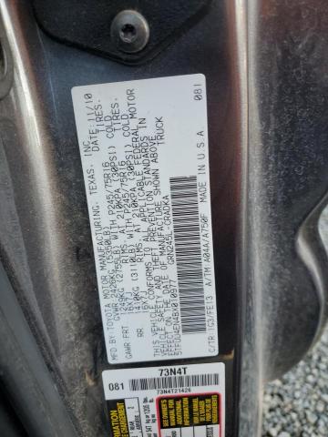 5TFUU4EN4BX010977 - 2011 TOYOTA TACOMA ACCESS CAB გრაფიტი ფოტო 12