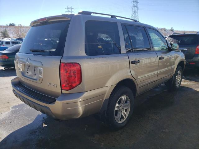 5FNYF185X5B006307 - 2005 HONDA PILOT EXL GOLD photo 3