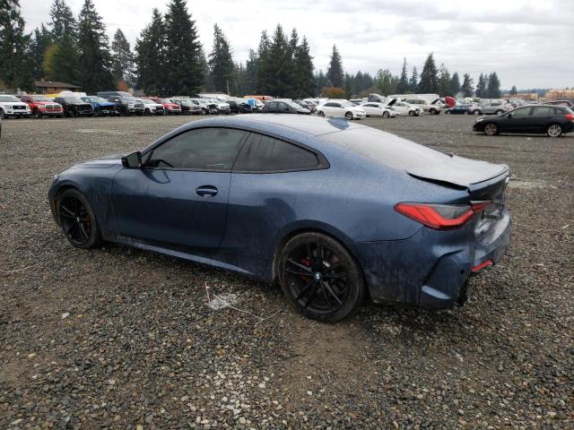 WBA13AR07MCF87547 - 2021 BMW M440XI BLUE photo 2