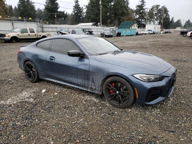 WBA13AR07MCF87547 - 2021 BMW M440XI BLUE photo 4