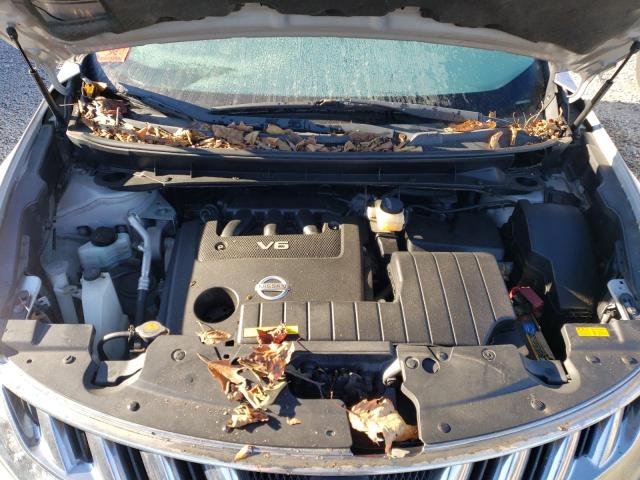 JN8AZ18W89W134195 - 2009 NISSAN MURANO S SILVER photo 11