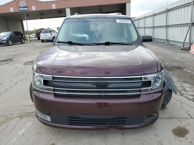 2FMHK6C83KBA24954 - 2019 FORD FLEX SEL BURGUNDY photo 5