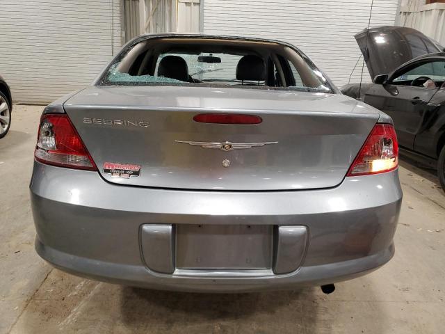 1C3EL46X16N247083 - 2006 CHRYSLER SEBRING GRAY photo 6