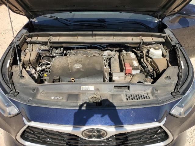 5TDGZRBH0LS041757 - 2020 TOYOTA HIGHLANDER XLE BLUE photo 12