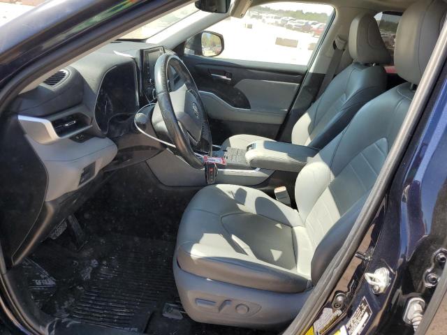 5TDGZRBH0LS041757 - 2020 TOYOTA HIGHLANDER XLE Mavi foto 7