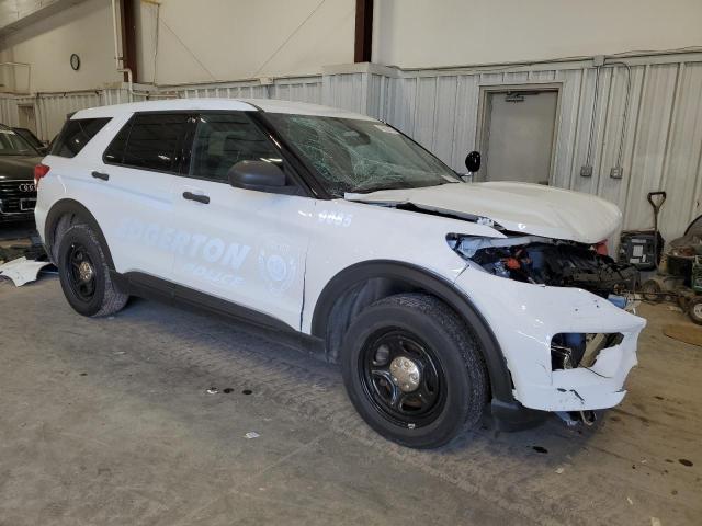 1FM5K8AW2NNA08754 - 2022 FORD EXPLORER POLICE INTERCEPTOR WHITE photo 4