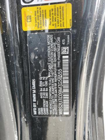 WBS2U7C09M7G58555 - 2021 BMW M2 COMPETITION BLACK photo 13