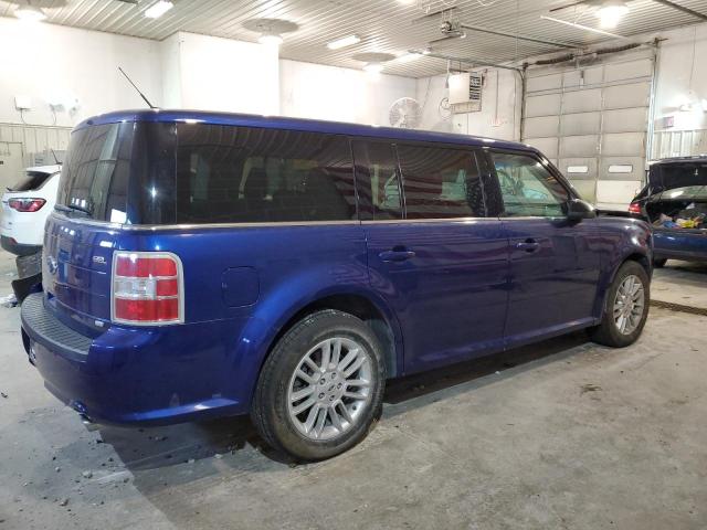 2FMHK6C84DBD15322 - 2013 FORD FLEX SEL BLUE photo 3