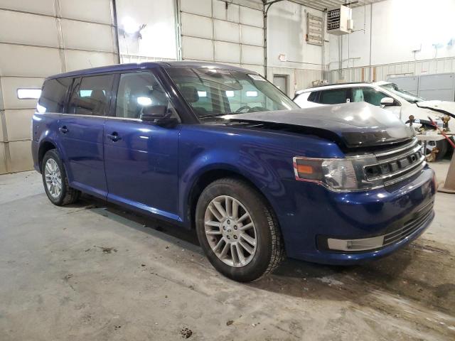 2FMHK6C84DBD15322 - 2013 FORD FLEX SEL BLUE photo 4