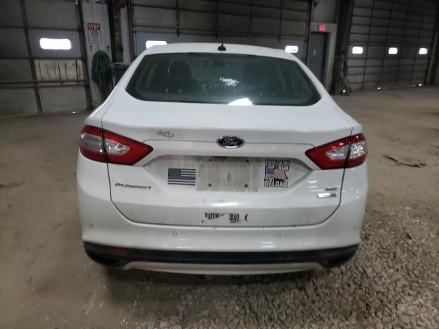 3FA6P0T90FR153864 - 2015 FORD FUSION SE WHITE photo 6