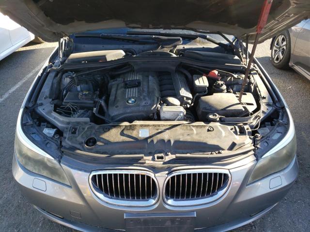 WBANU53538CT14764 - 2008 BMW 528 I GRAY photo 11