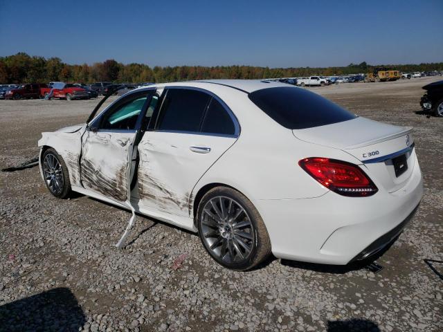 55SWF8DB8KU286878 - 2019 MERCEDES-BENZ C 300 WHITE photo 2