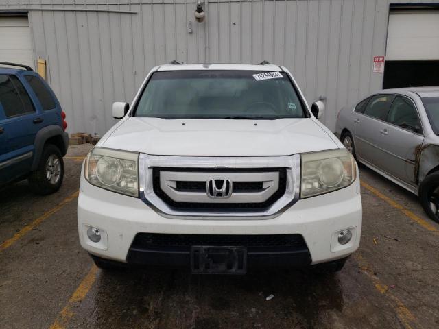 5FNYF3H56BB032037 - 2011 HONDA PILOT EXL WHITE photo 5