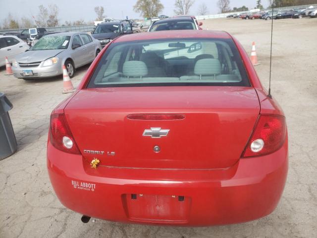 1G1AK55F267877929 - 2006 CHEVROLET COBALT LS RED photo 6