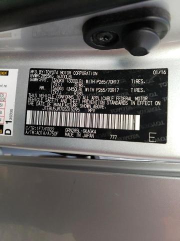 JTEBU5JR7G5315295 - 2016 TOYOTA 4RUNNER SR5/SR5 PREMIUM 银色 照片 12