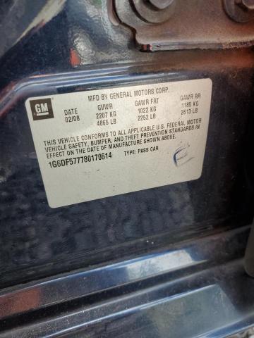 1G6DF577780170614 - 2008 CADILLAC CTS BLUE photo 13