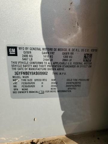 3GYFNBEY8AS609962 - 2010 CADILLAC SRX PERFORMANCE COLLECTION Beige photo 13