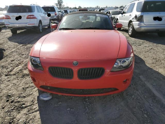 4USBT33514LR68972 - 2004 BMW Z4 2.5 RED photo 5