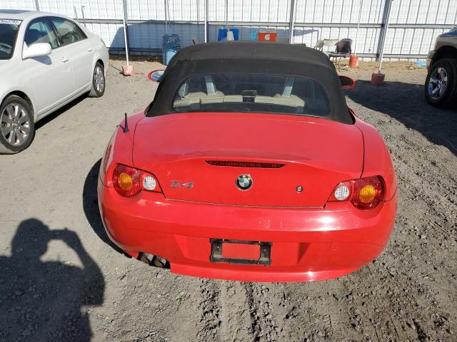 4USBT33514LR68972 - 2004 BMW Z4 2.5 RED photo 6
