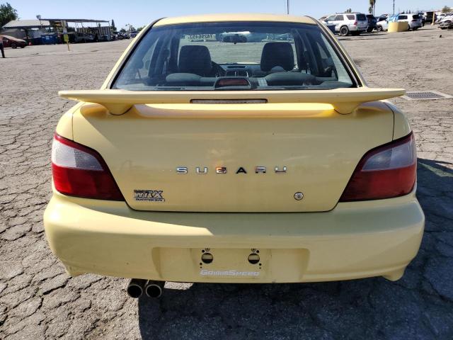 JF1GD29612G504806 - 2002 SUBARU IMPREZA WRX YELLOW photo 6