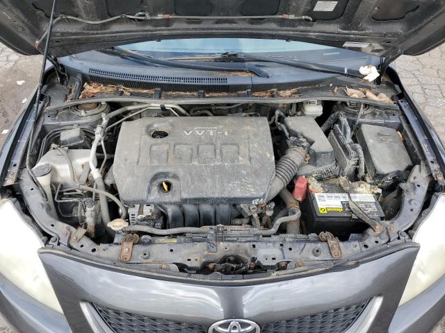 JTDBL40E299046943 - 2009 TOYOTA COROLA BASE GRAY photo 11