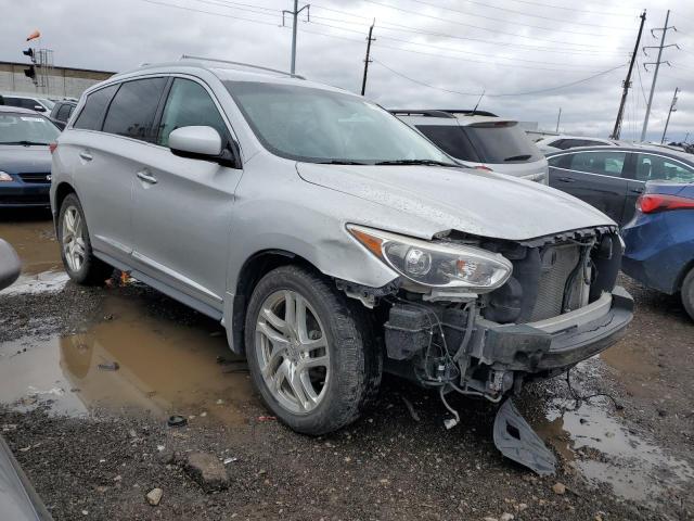 5N1AL0MM5DC349681 - 2013 INFINITI JX35 SILVER photo 4