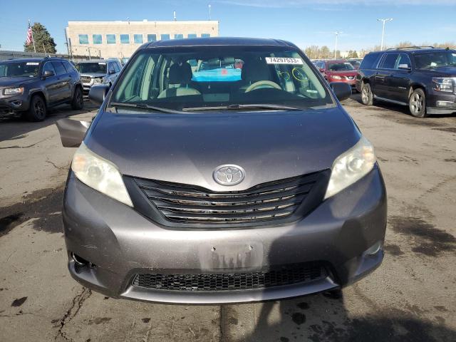 5TDKA3DC9BS006682 - 2011 TOYOTA SIENNA BASE GRAY photo 5