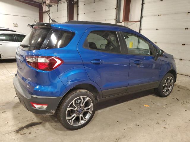 MAJ6S3JLXLC389186 - 2020 FORD ECOSPORT SES BLUE photo 3