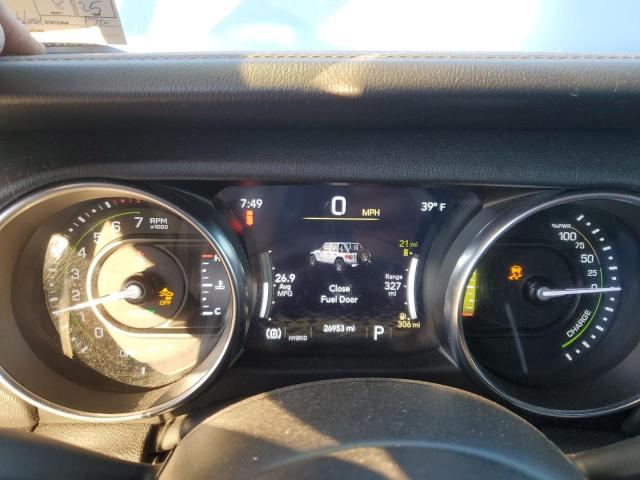 1C4JJXP69NW115074 - 2022 JEEP WRANGLER U SAHARA 4XE SILVER photo 9