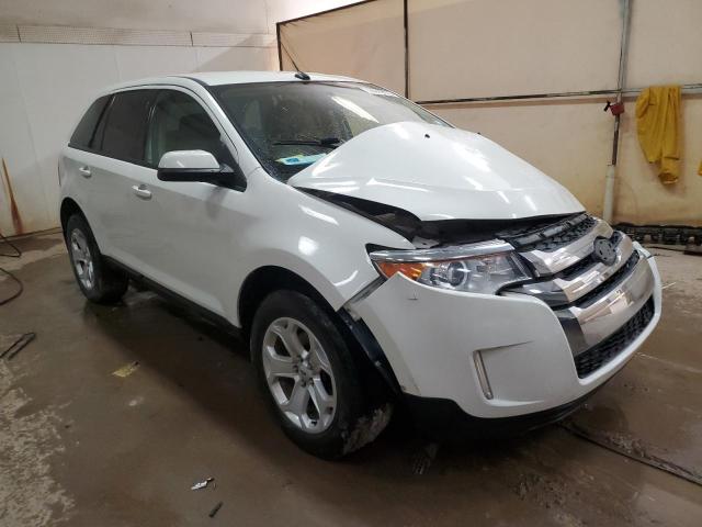 2FMDK3JC1DBB51600 - 2013 FORD EDGE SEL WHITE photo 4