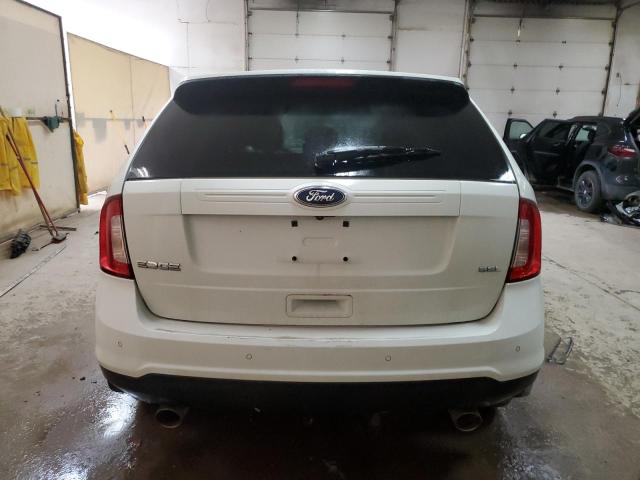 2FMDK3JC1DBB51600 - 2013 FORD EDGE SEL WHITE photo 6