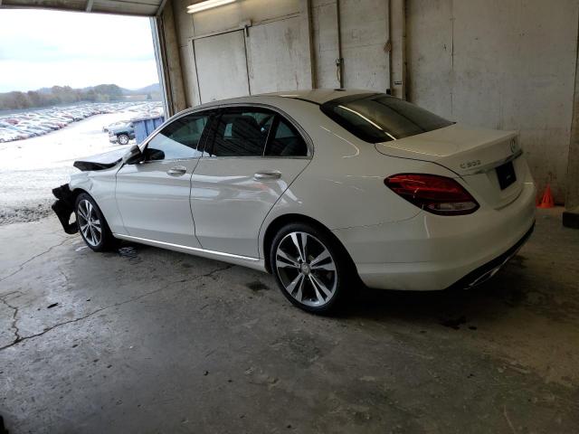 55SWF4JB2GU104693 - 2016 MERCEDES-BENZ C 300 WHITE photo 2