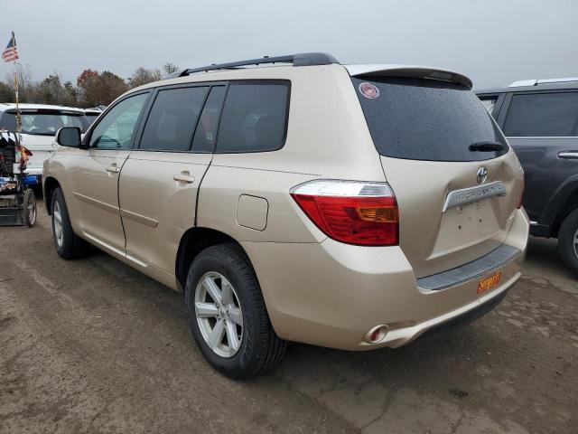 5TDBK3EH5AS036462 - 2010 TOYOTA HIGHLANDER GOLD photo 2