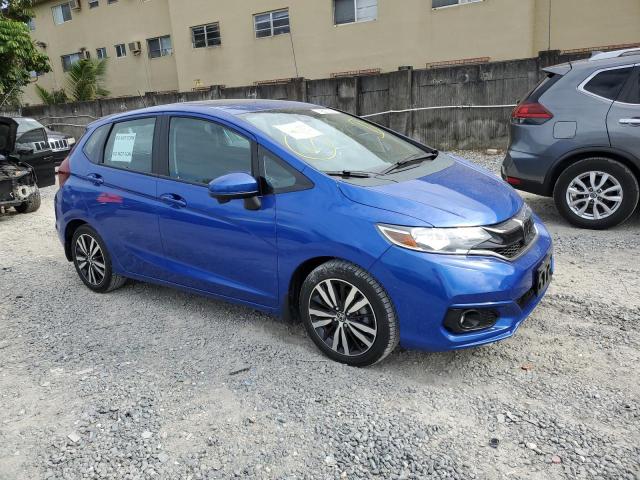 3HGGK5H85KM749023 - 2019 HONDA FIT EX BLUE photo 4