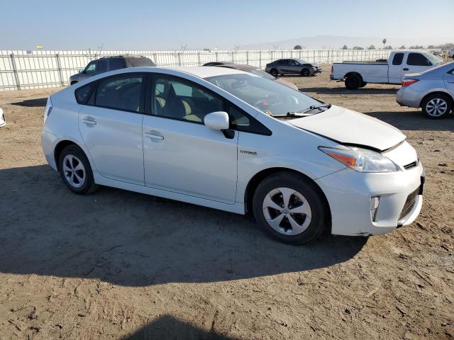 JTDKN3DUXF1931763 - 2015 TOYOTA PRIUS WHITE photo 4